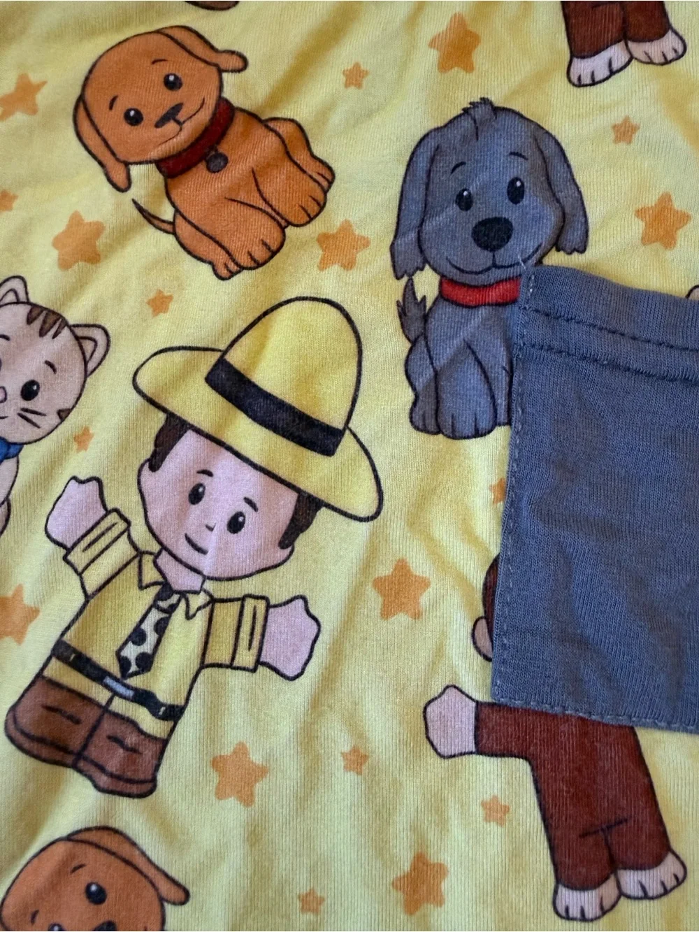 Curious George Print Tee & Gray Pocket Shorts Set